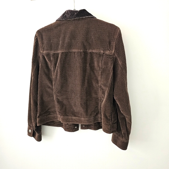 J. Jill Corduroy Button Down Jacket with Velvet Collar - Picture 10 of 12